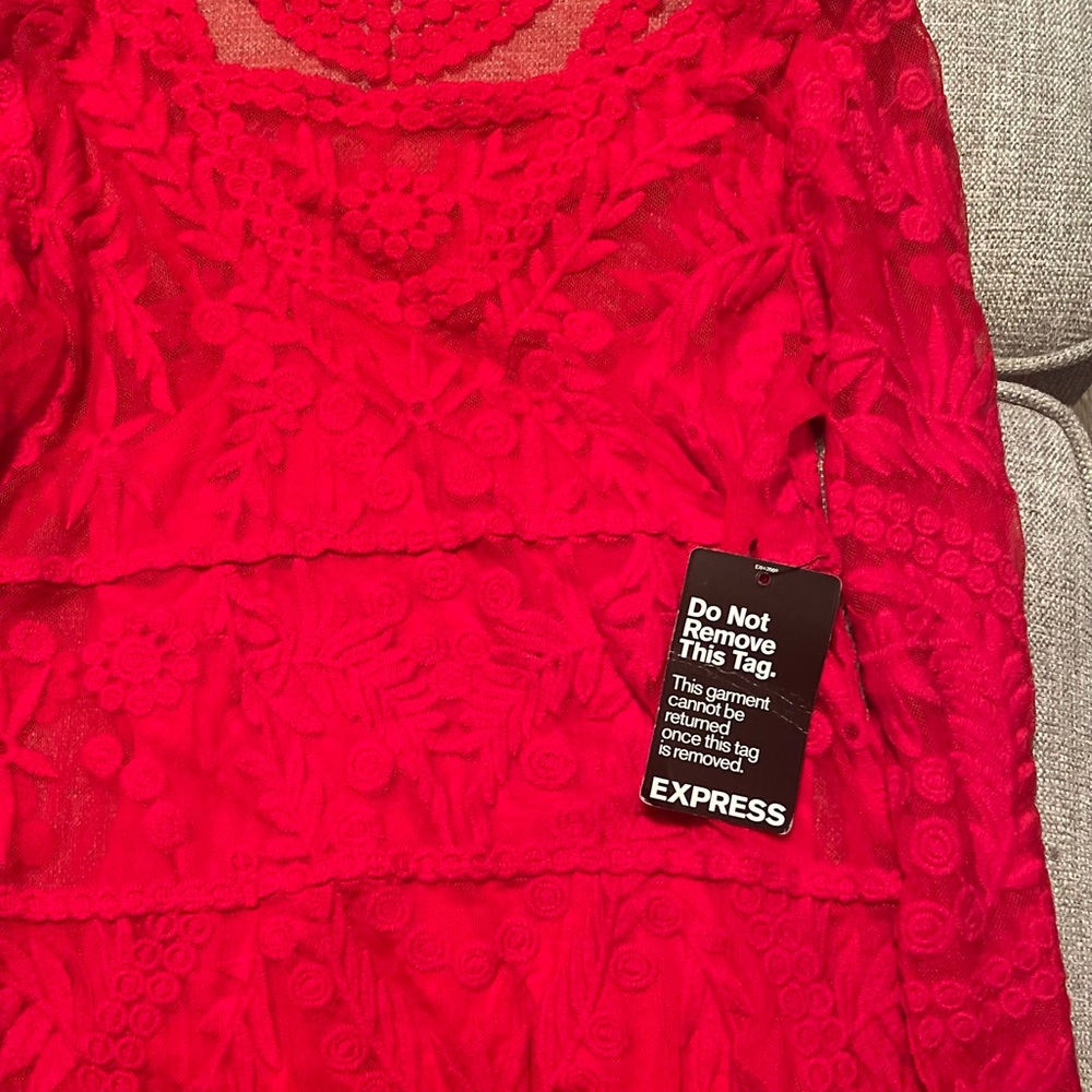 Red Lace Express dress
